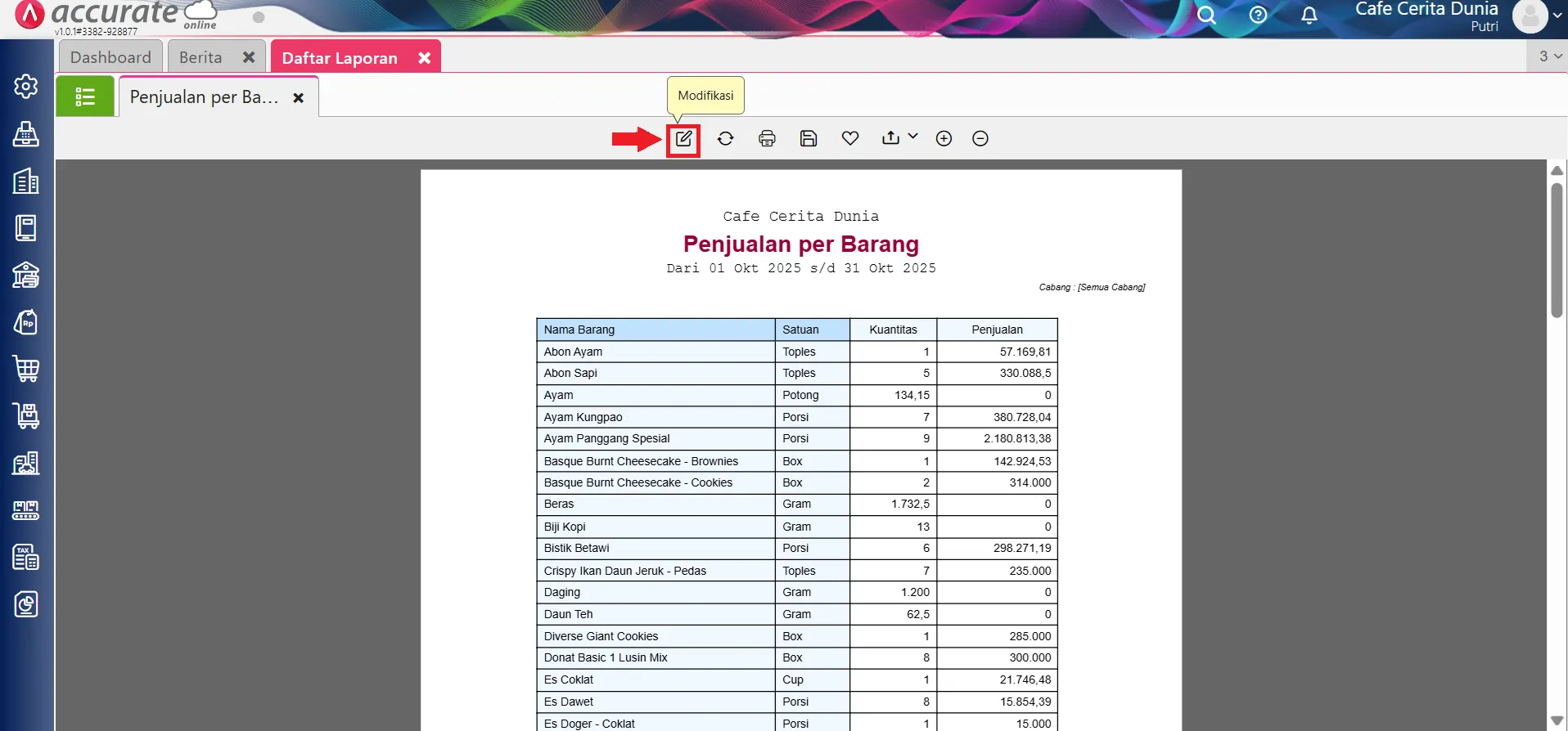 06 Membuat Laporan Penjualan Per Kategori Barang